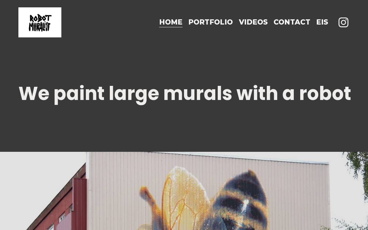 Robotmuralist website preview