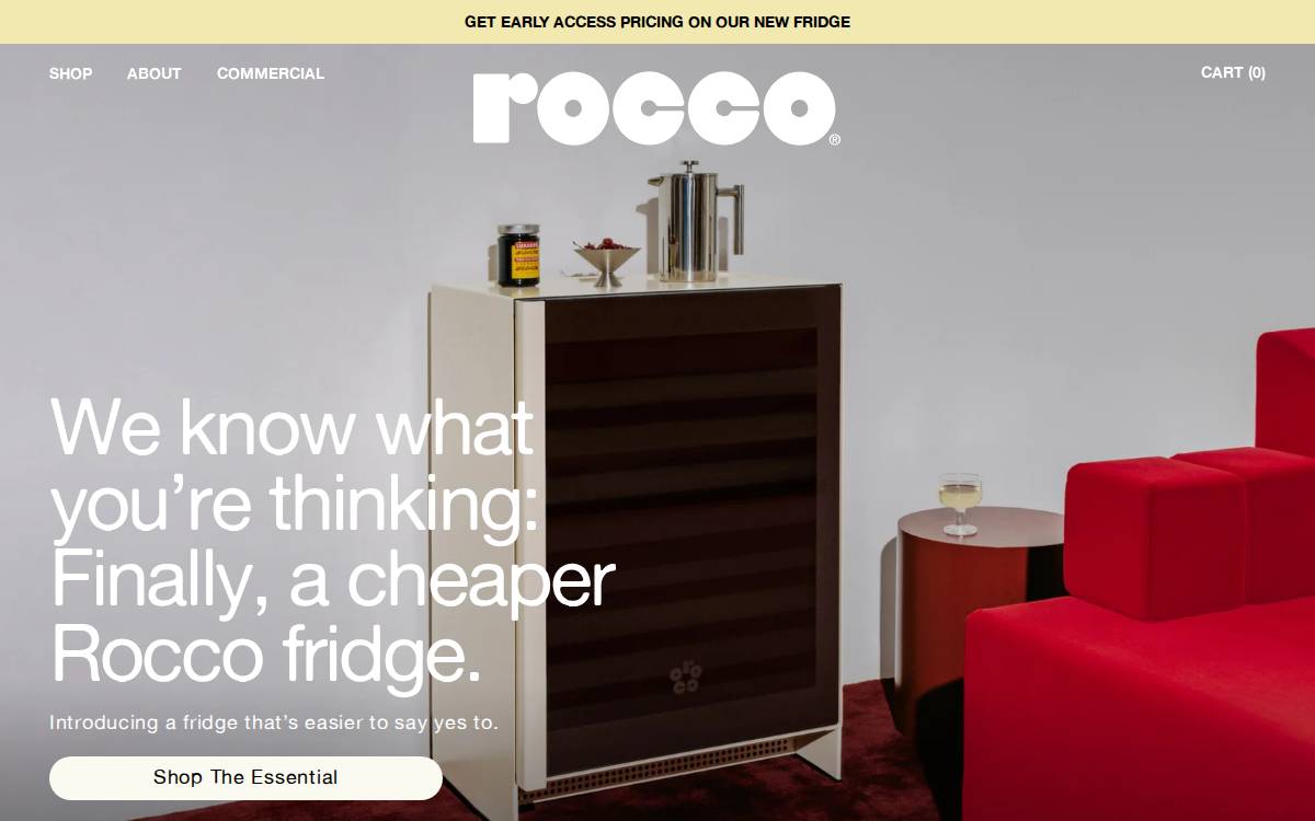 Roccofridge website preview