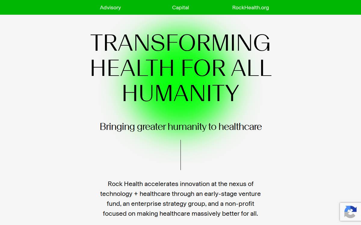 Rock Health website preview