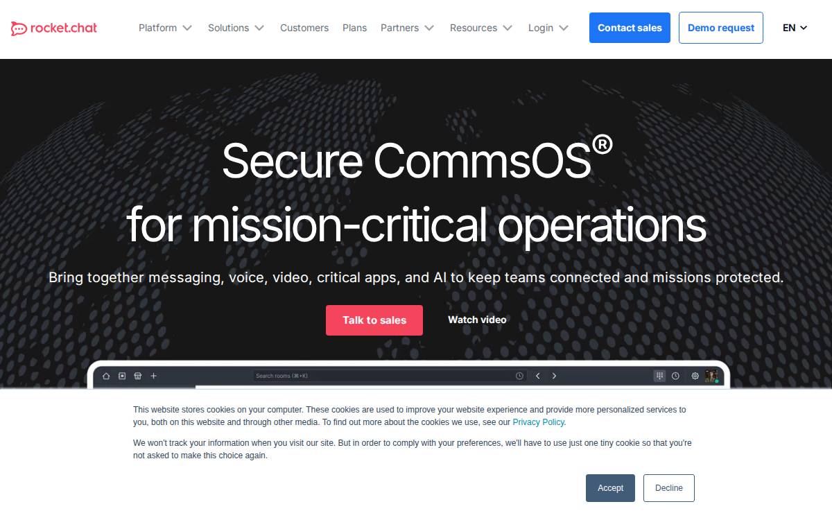 Rocket website preview