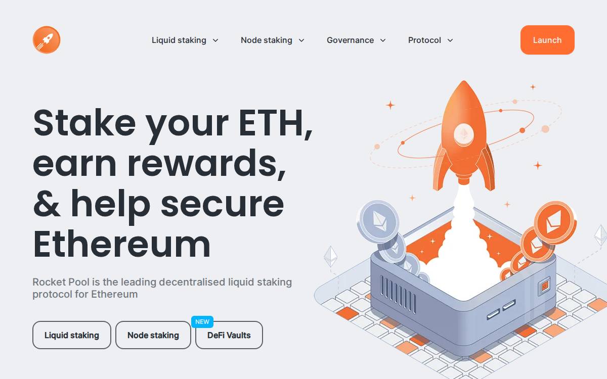 Rocket Pool website preview