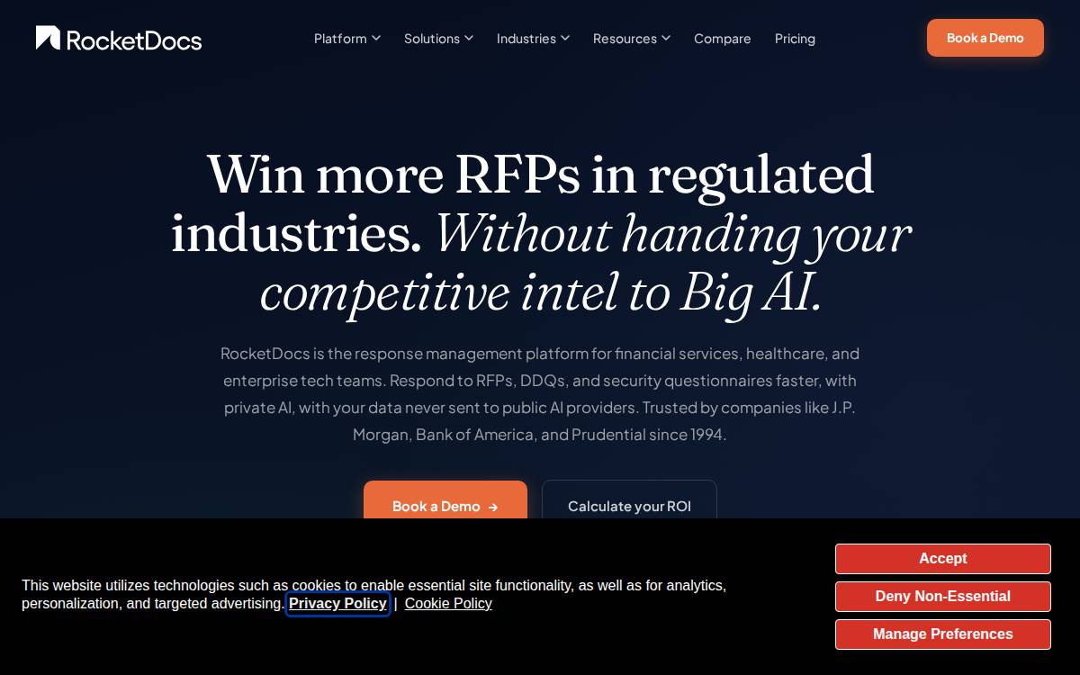 RocketDocs website preview