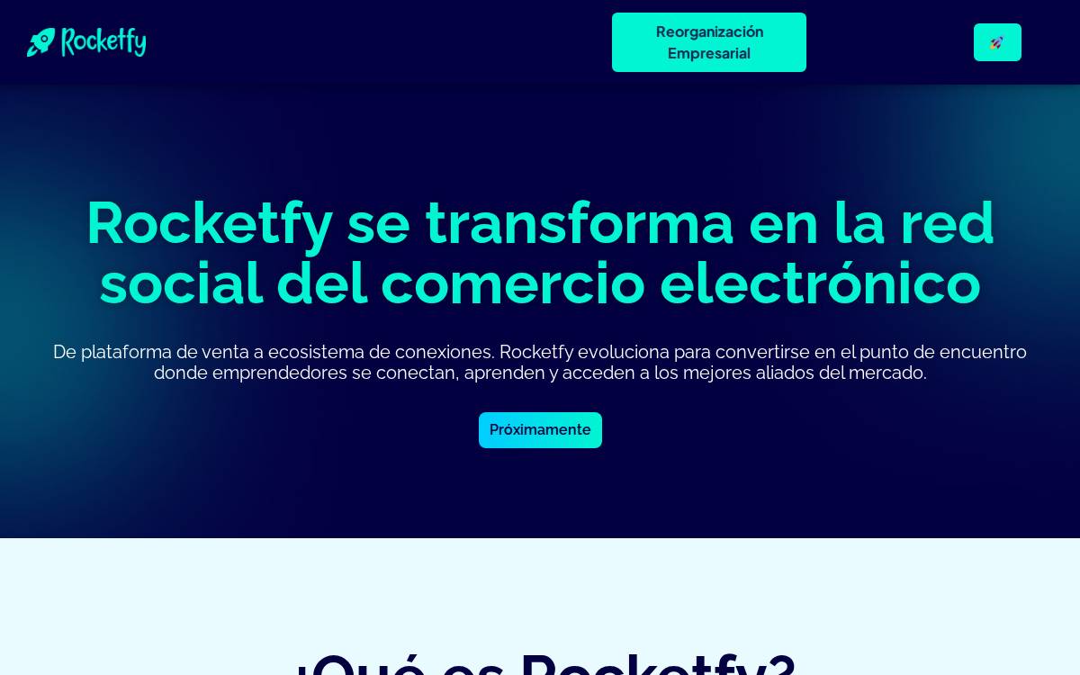 Rocketfy website preview