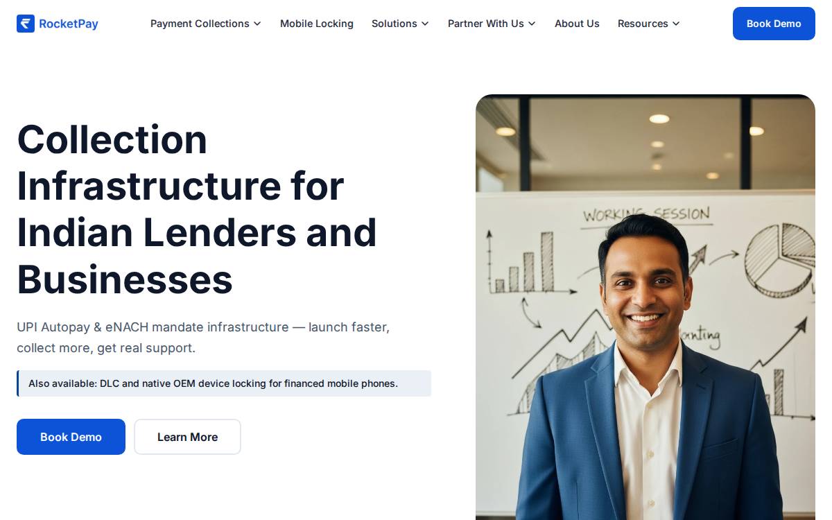 RocketPay website preview