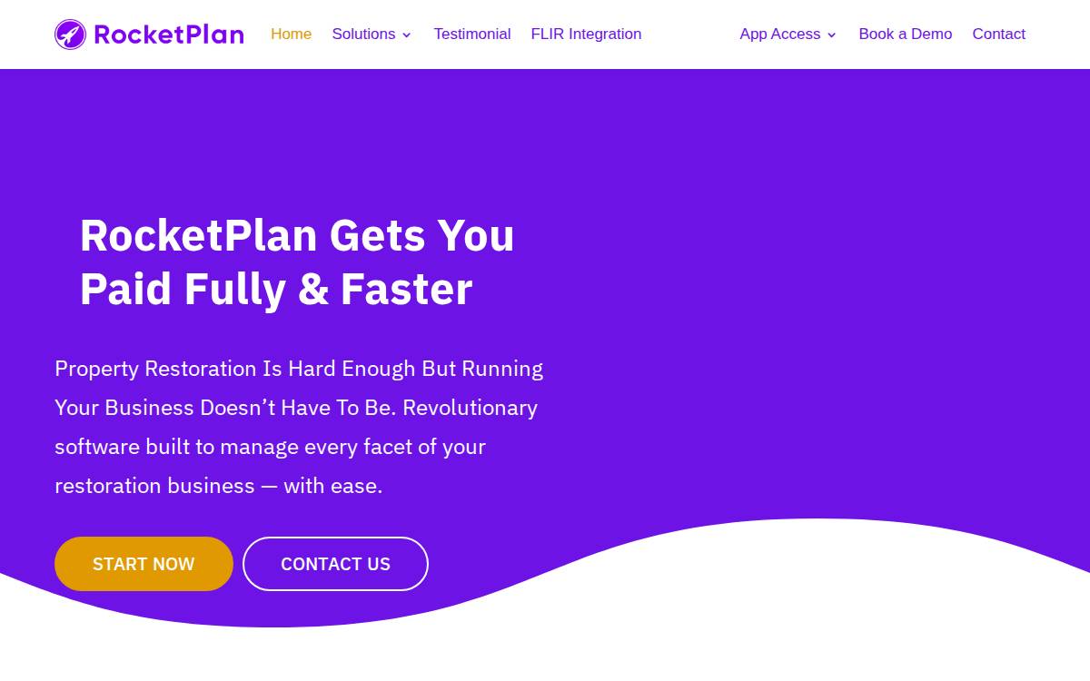 RocketPlan website preview