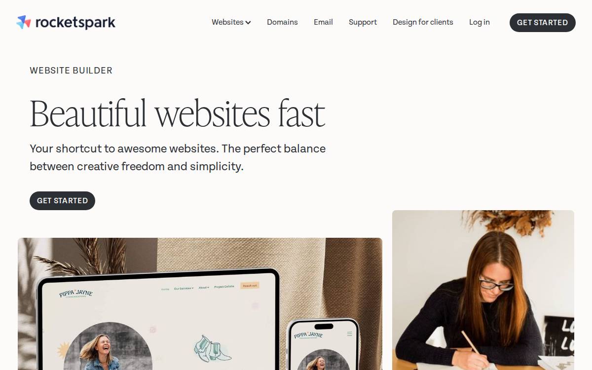 Rocketspark website preview