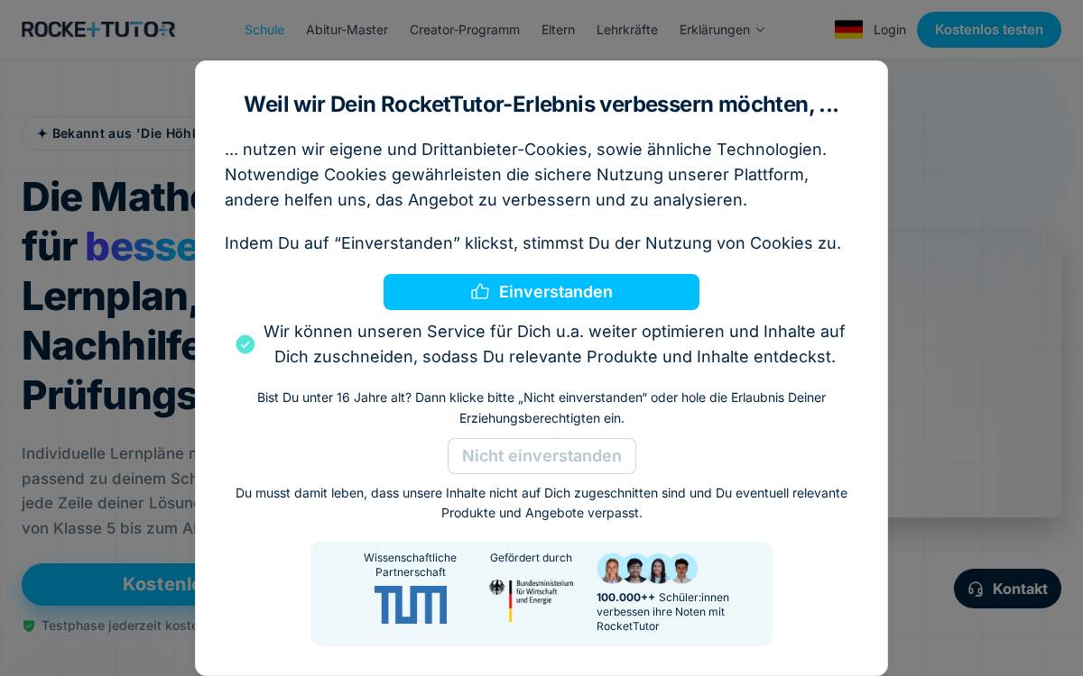 Rockettutor website preview