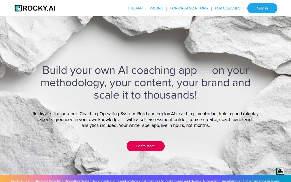 ROCKY.AI website preview