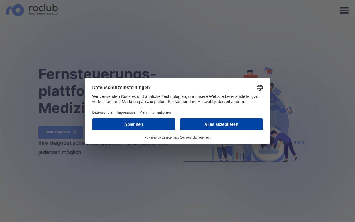 Roclub website preview