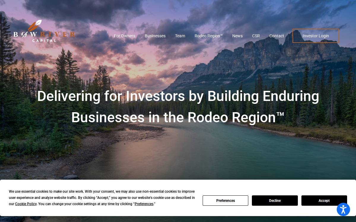 Rodeo Region™ website preview