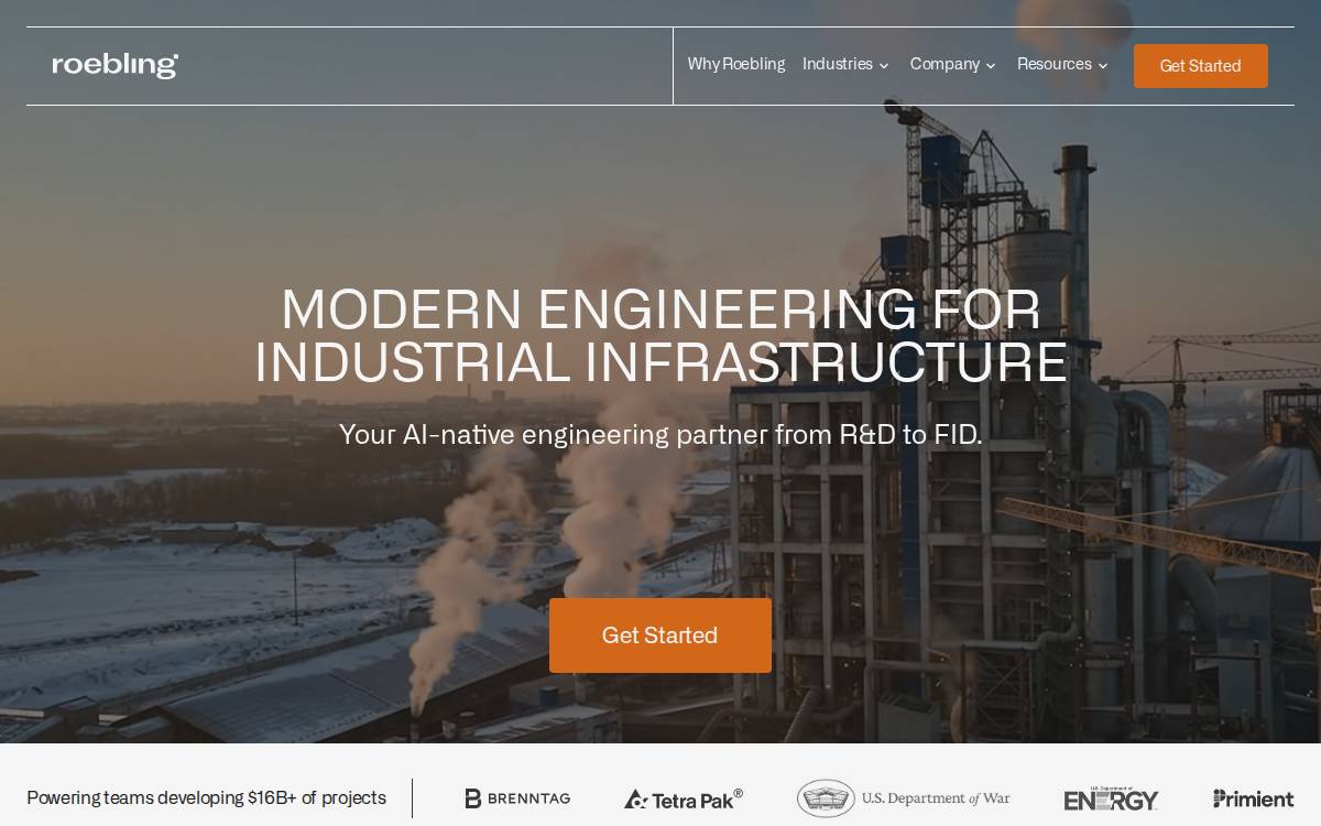 Roebling website preview