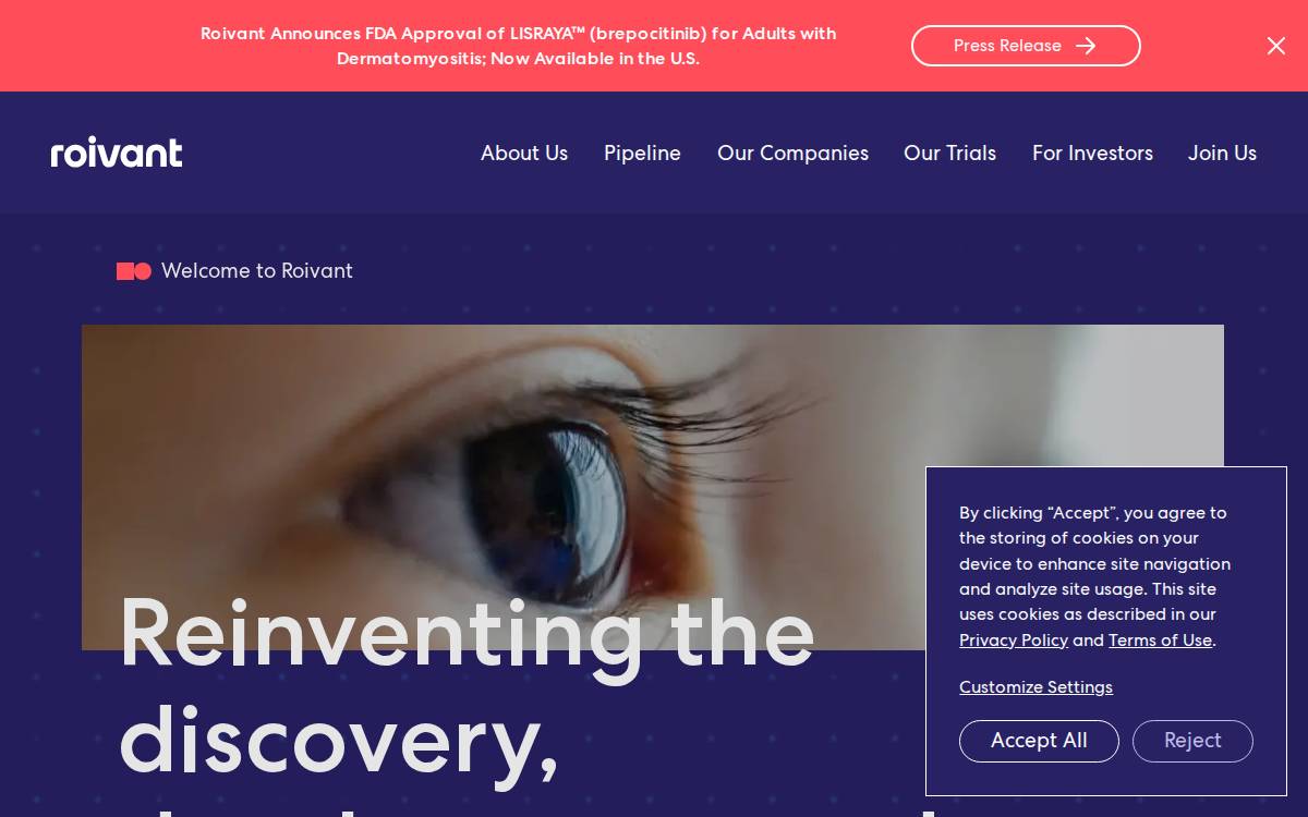 Roivant website preview
