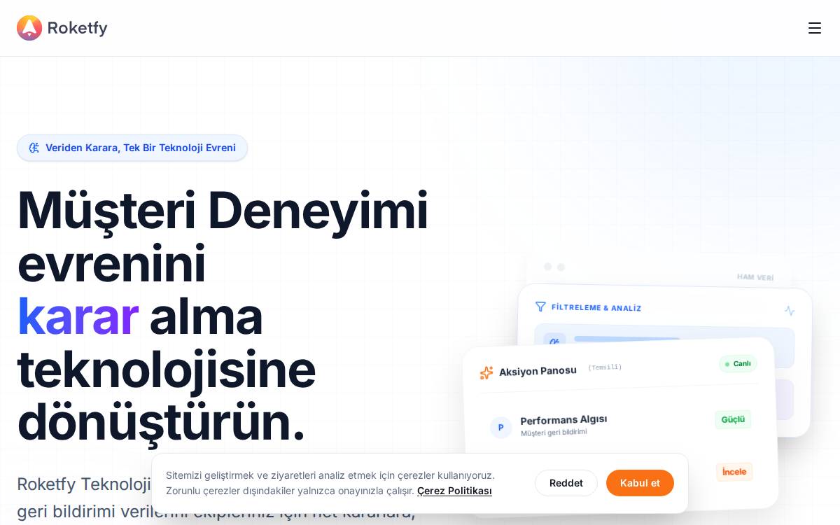 Roketfy website preview