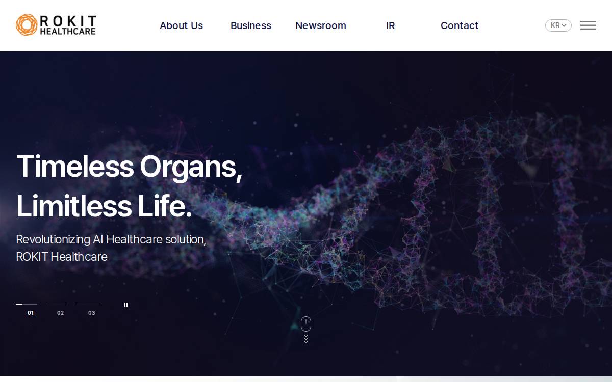 ROKIT Healthcare website preview