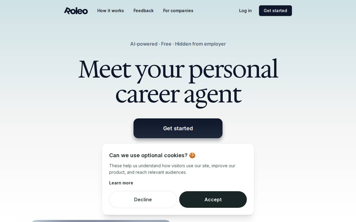 Roleo website preview