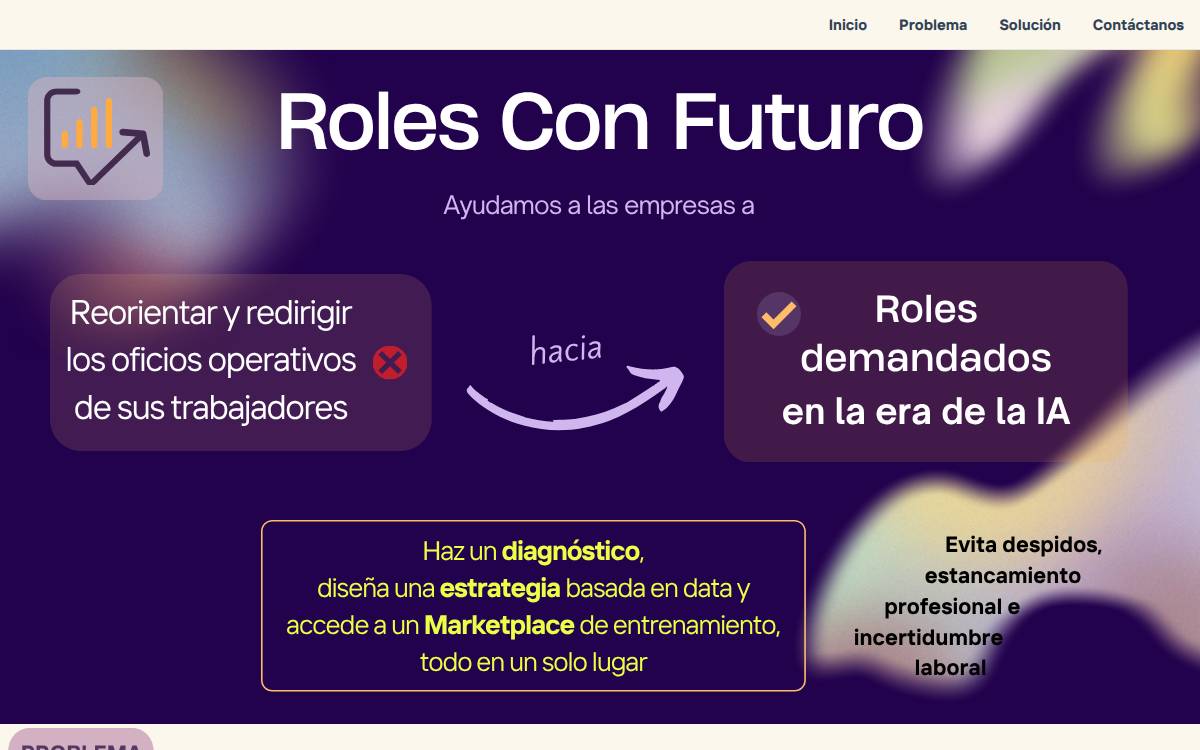 RolesConFuturo website preview