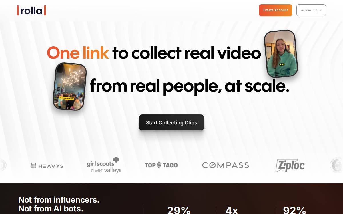 Rolla website preview