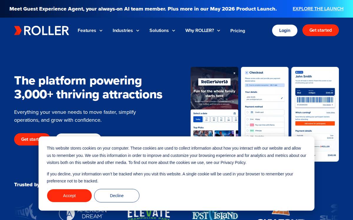 Roller website preview
