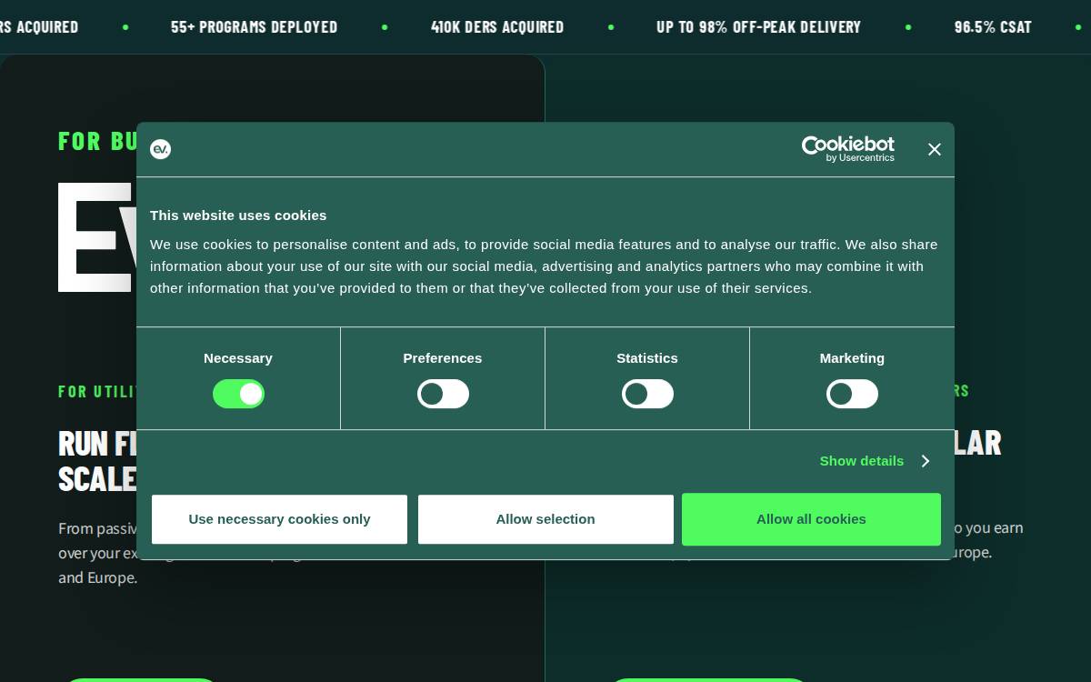 Rolling Energy Resources website preview