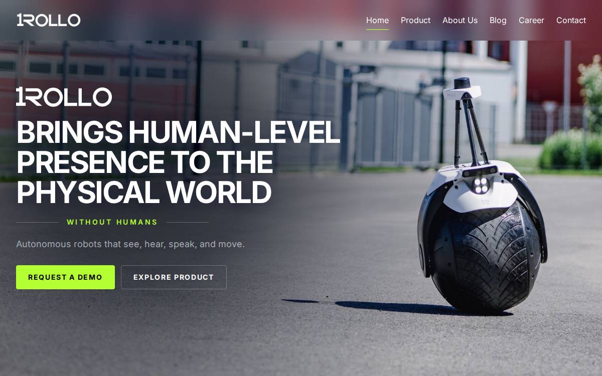 Rollo Robotics website preview