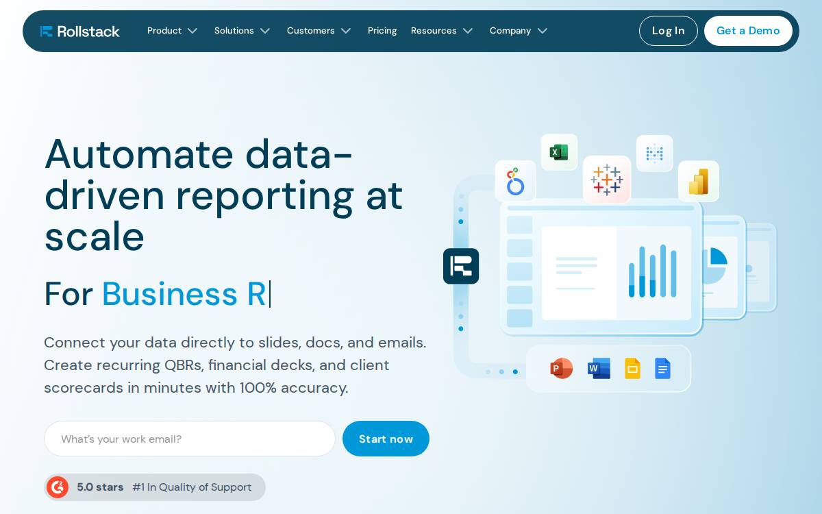Rollstack website preview