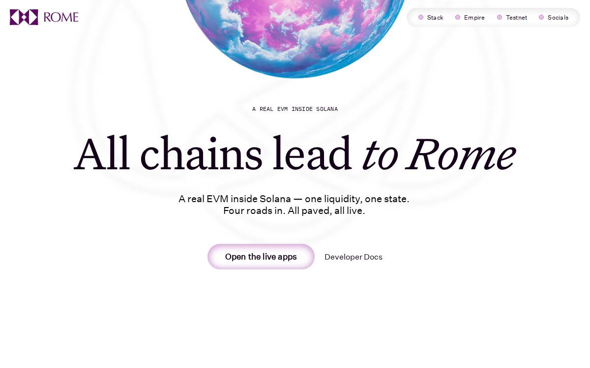 Rome Protocol website preview