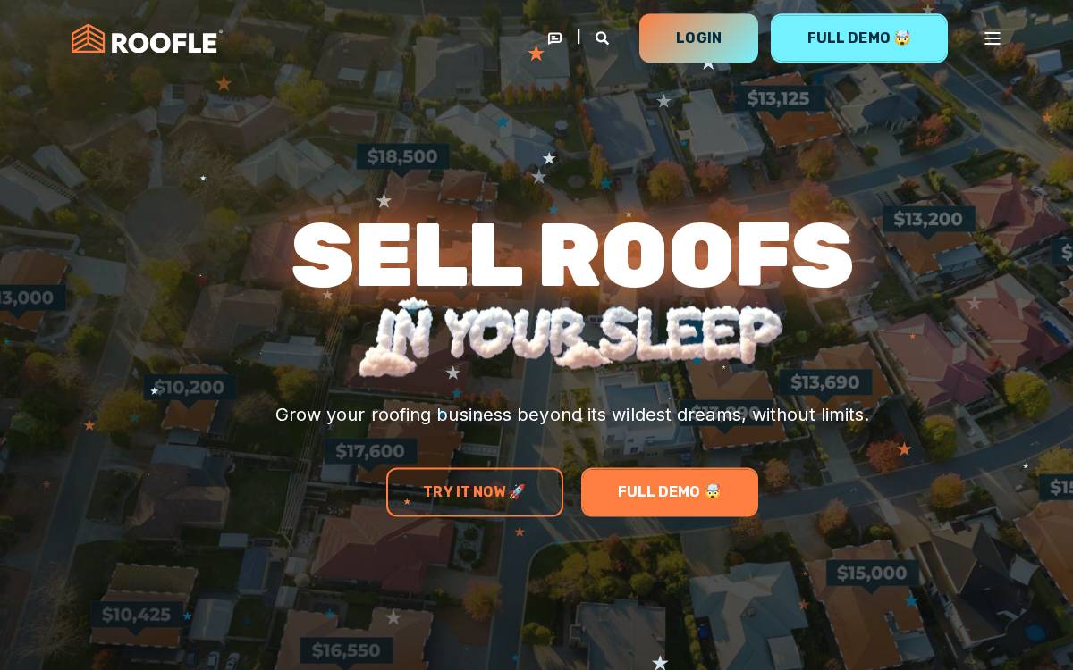 Roofle Technologies website preview