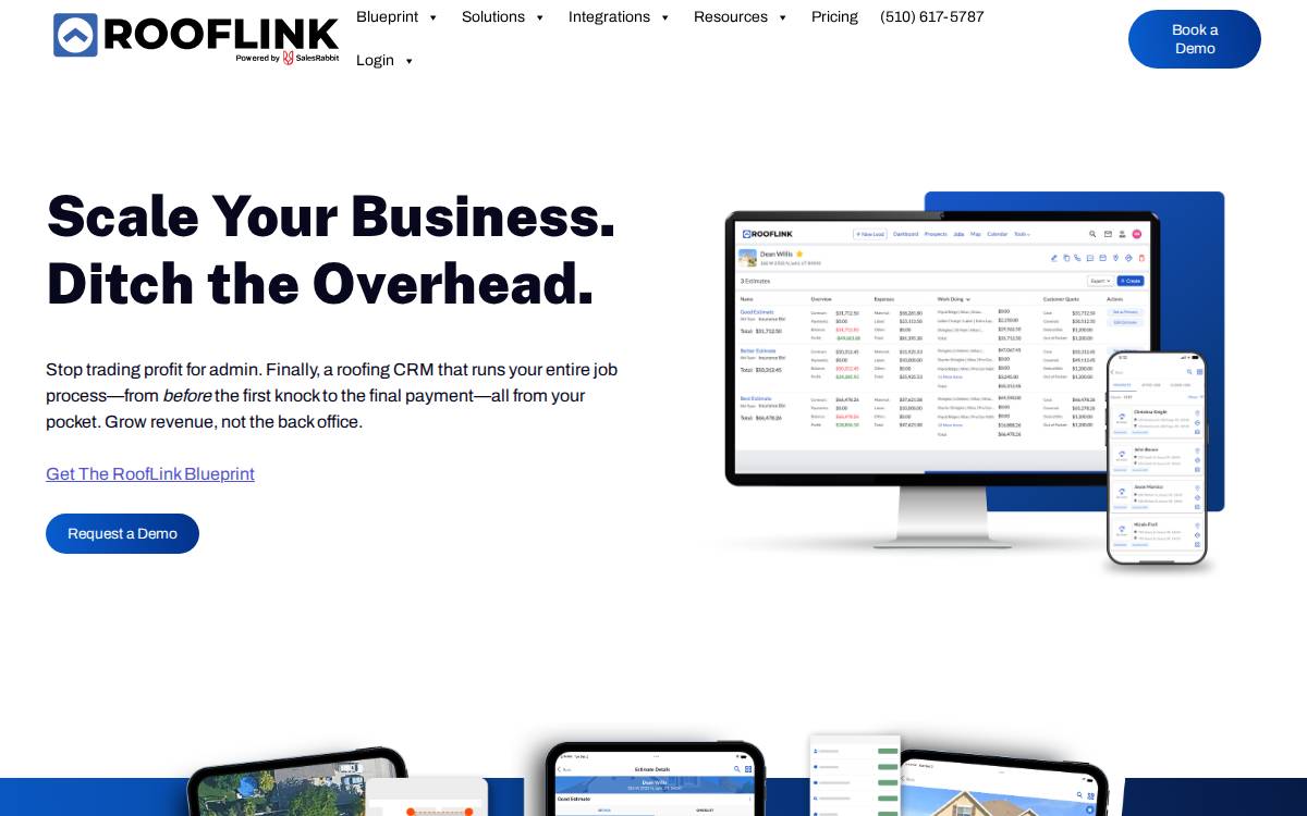 Rooflink website preview