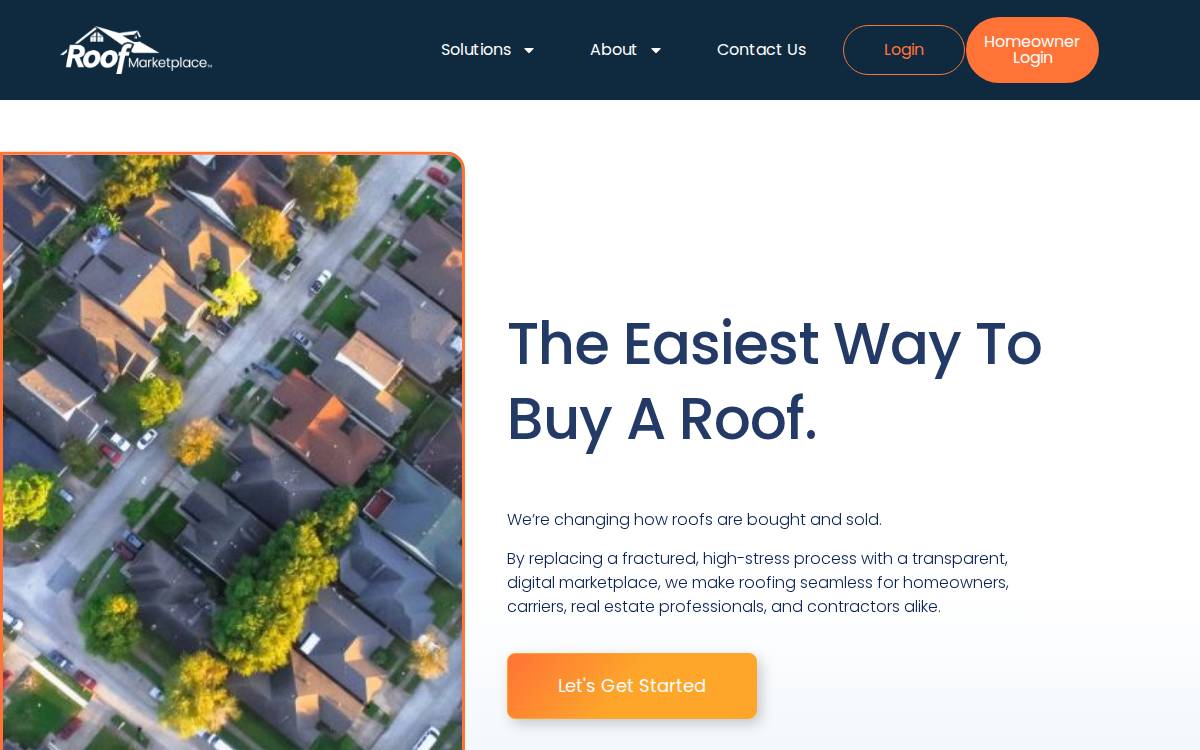 RoofMarketplace website preview