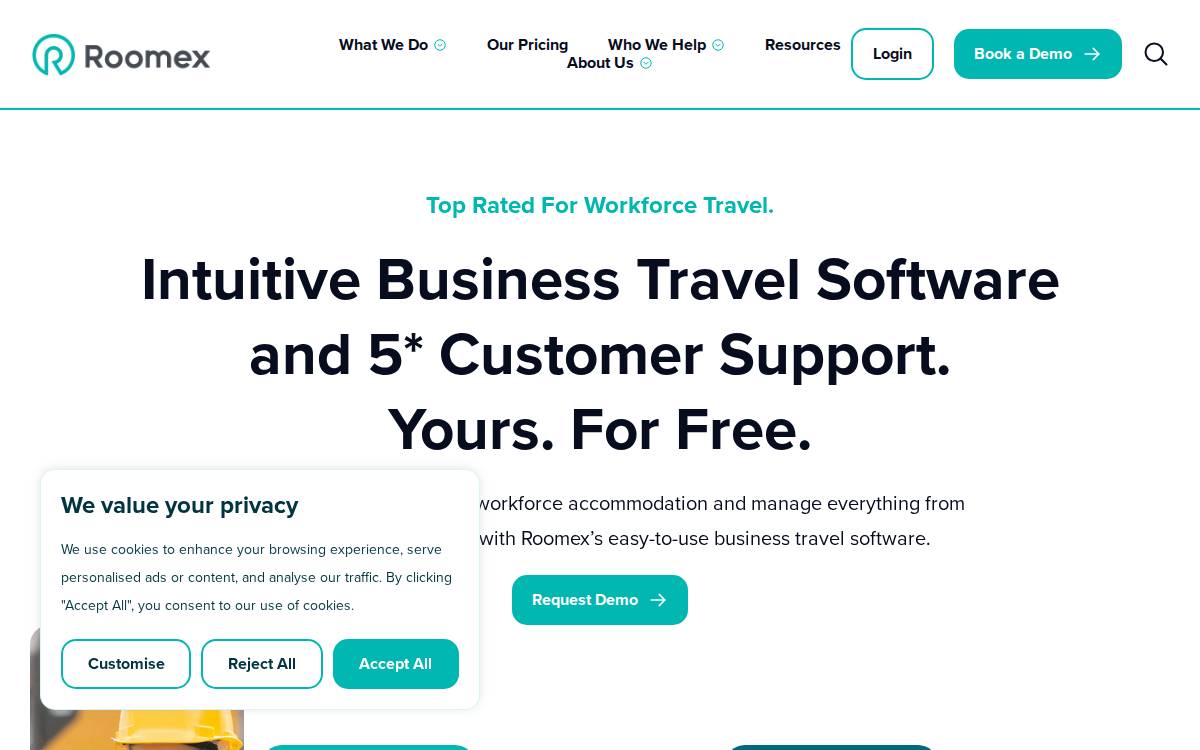 Roomex website preview