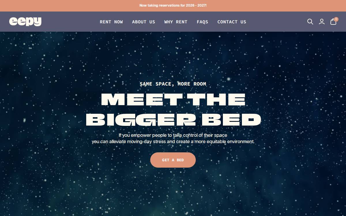 Roomie website preview