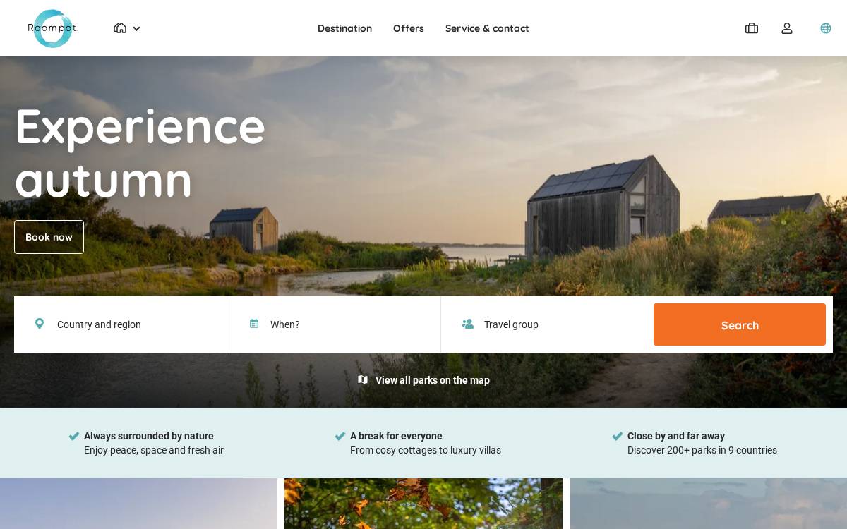 Roompot website preview