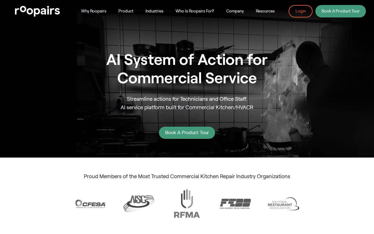 Roopairs website preview