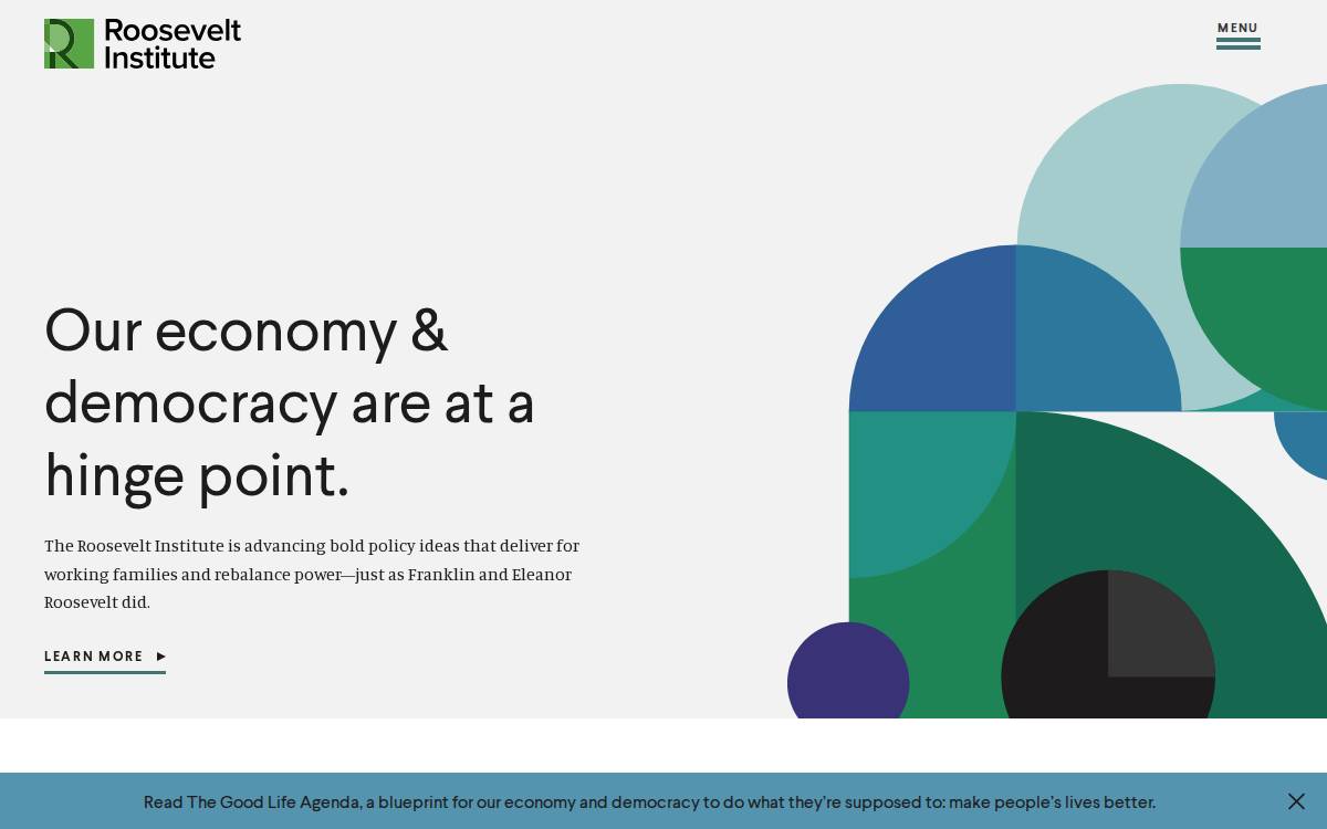 Roosevelt Institute website preview