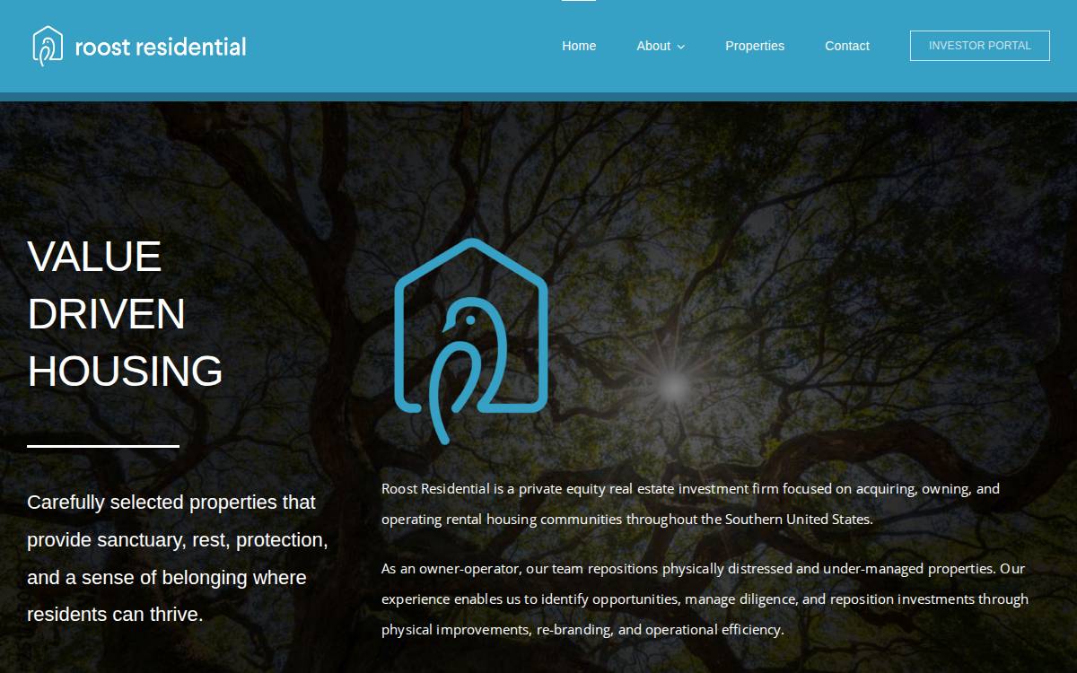 Roost website preview