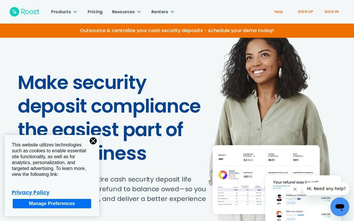 Roost website preview