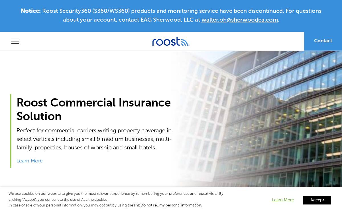 Roost website preview