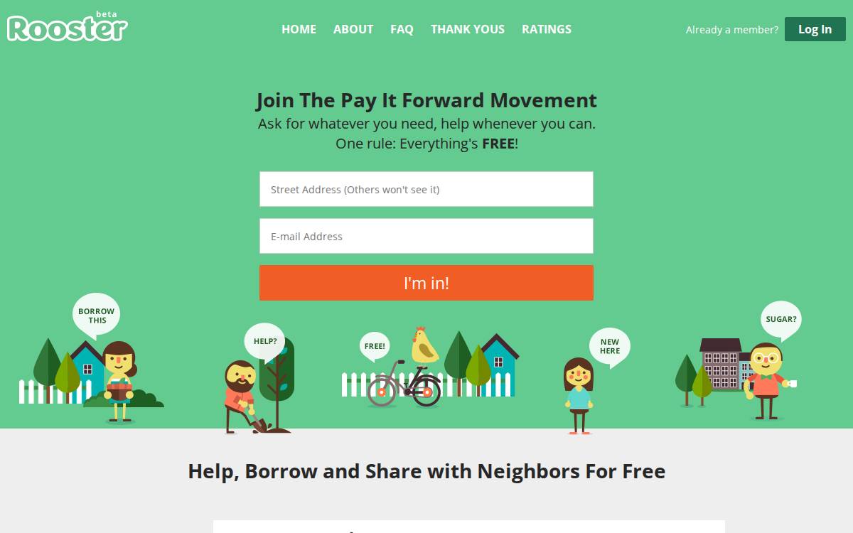 Rooster website preview