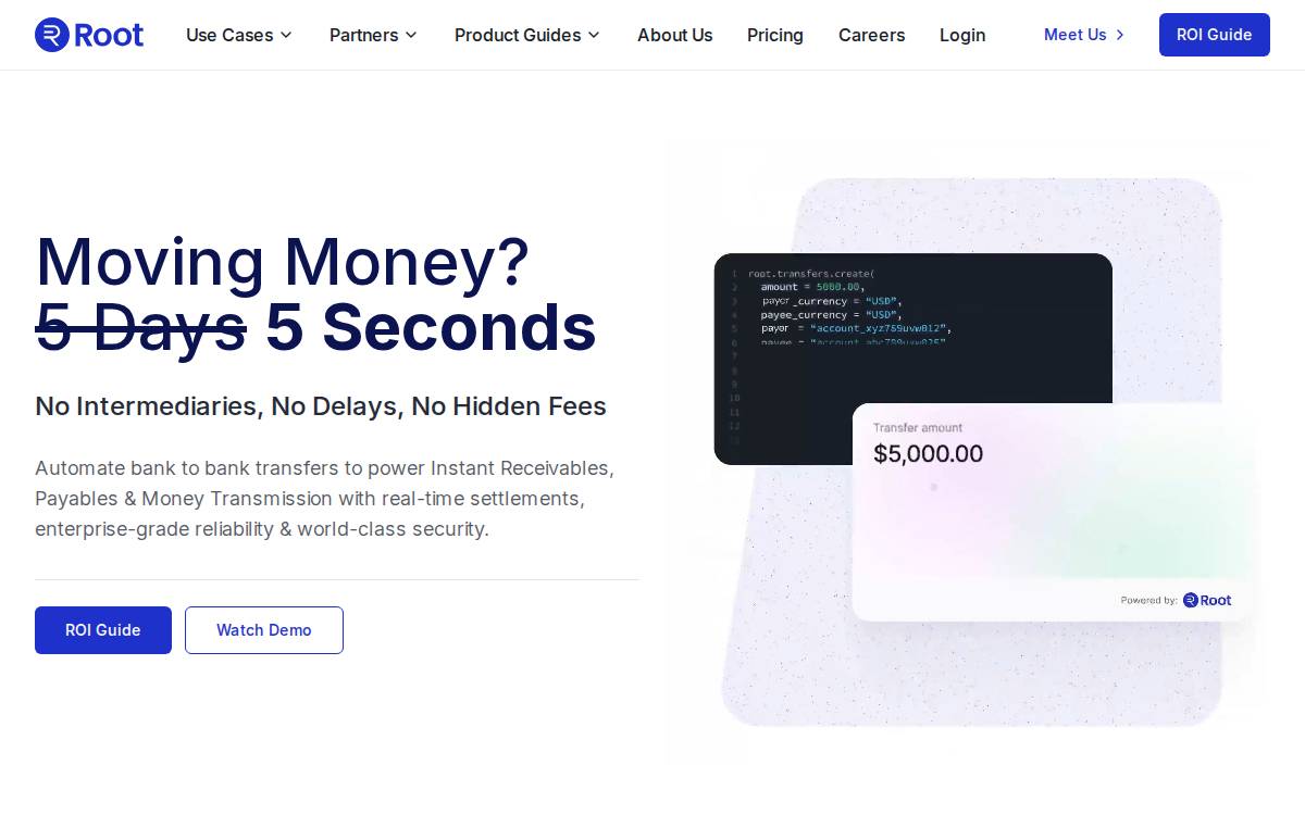 Root website preview