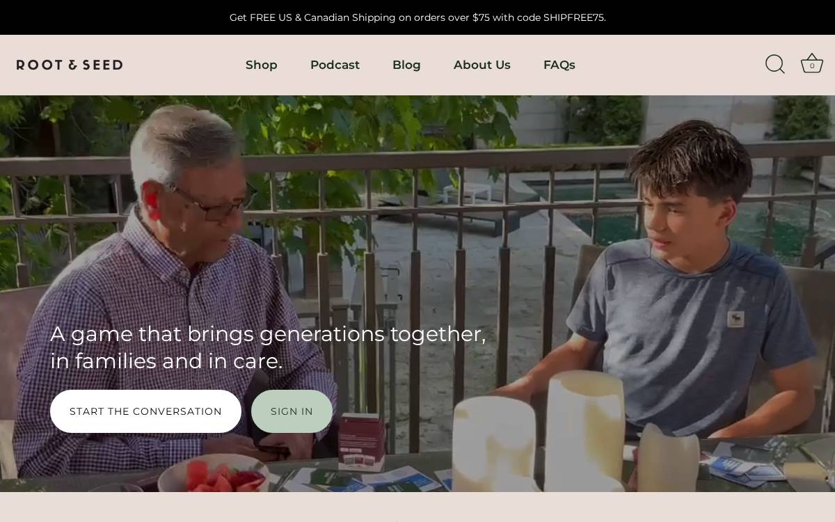 Root & Seed website preview