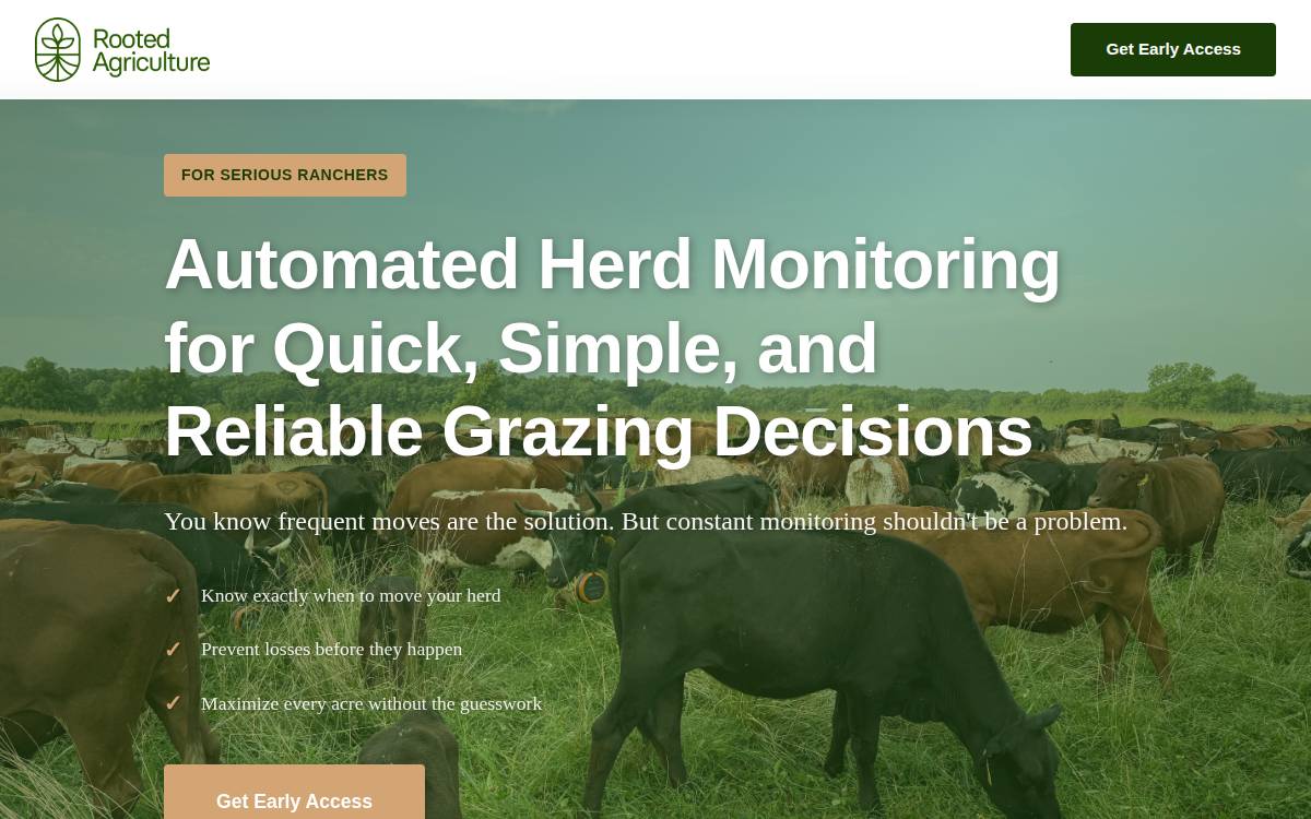 → Rooted Ag website preview