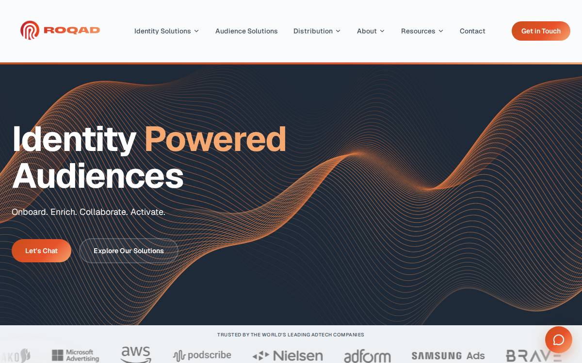Roq.ad website preview