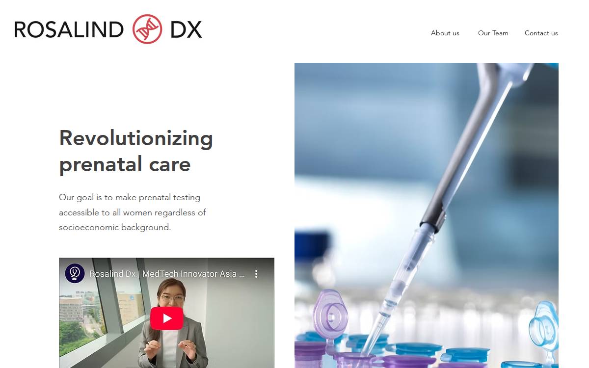 Rosalind Dx website preview