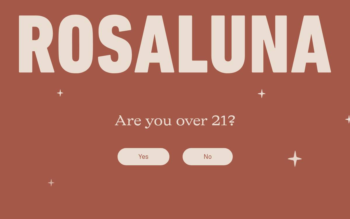 Rosaluna website preview