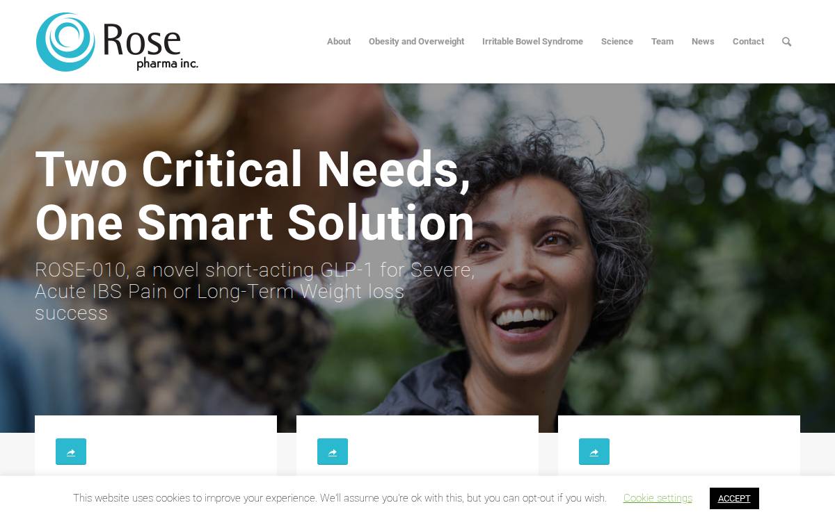 Rose Pharma website preview