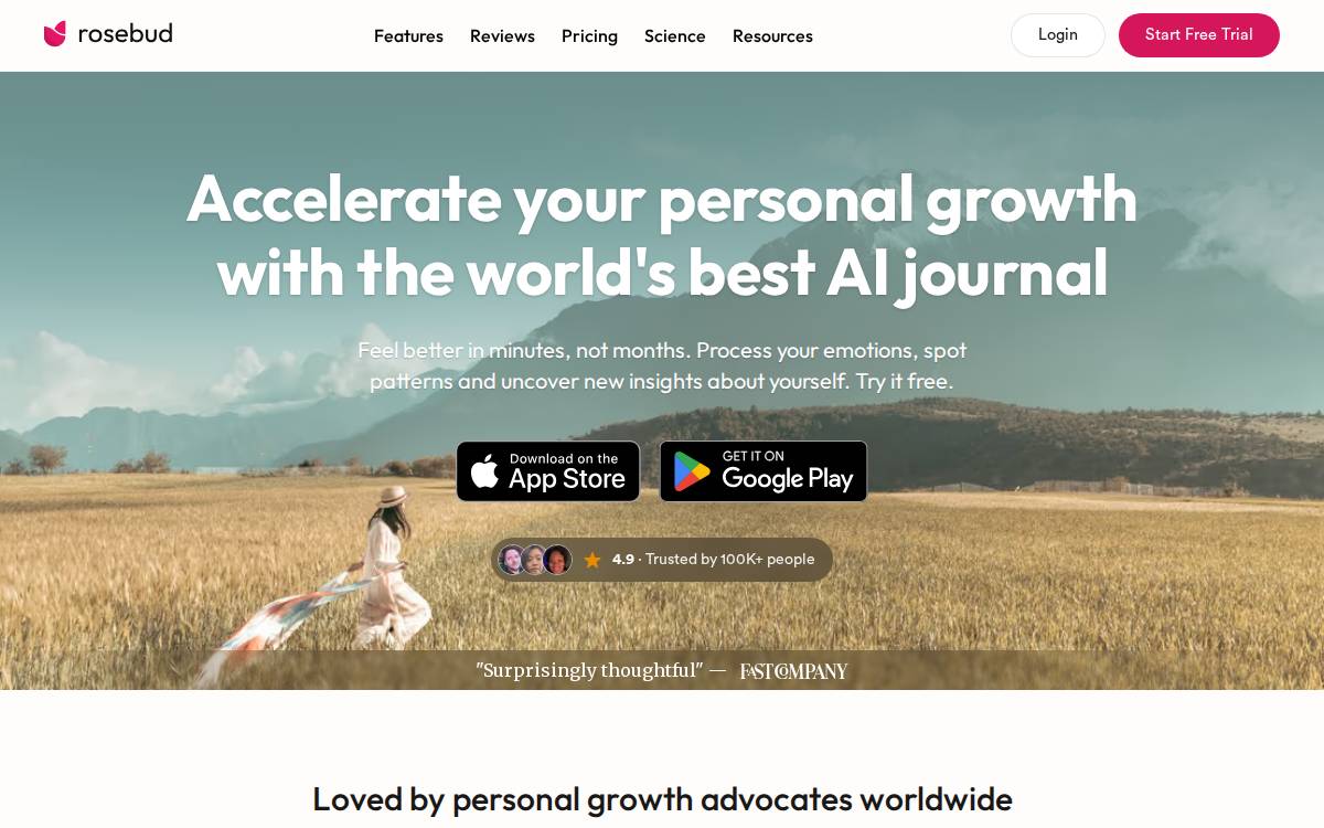Rosebud website preview