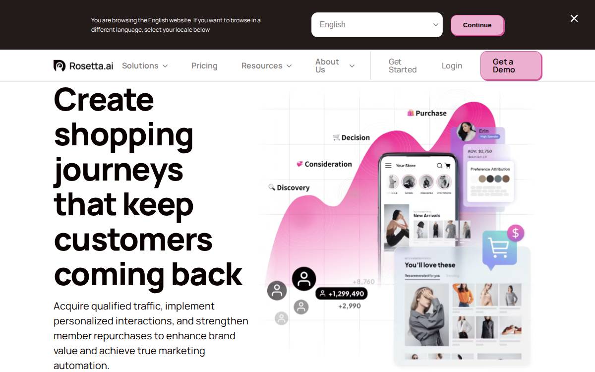 Rosetta website preview