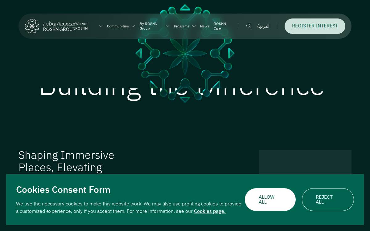 ROSHN Group website preview