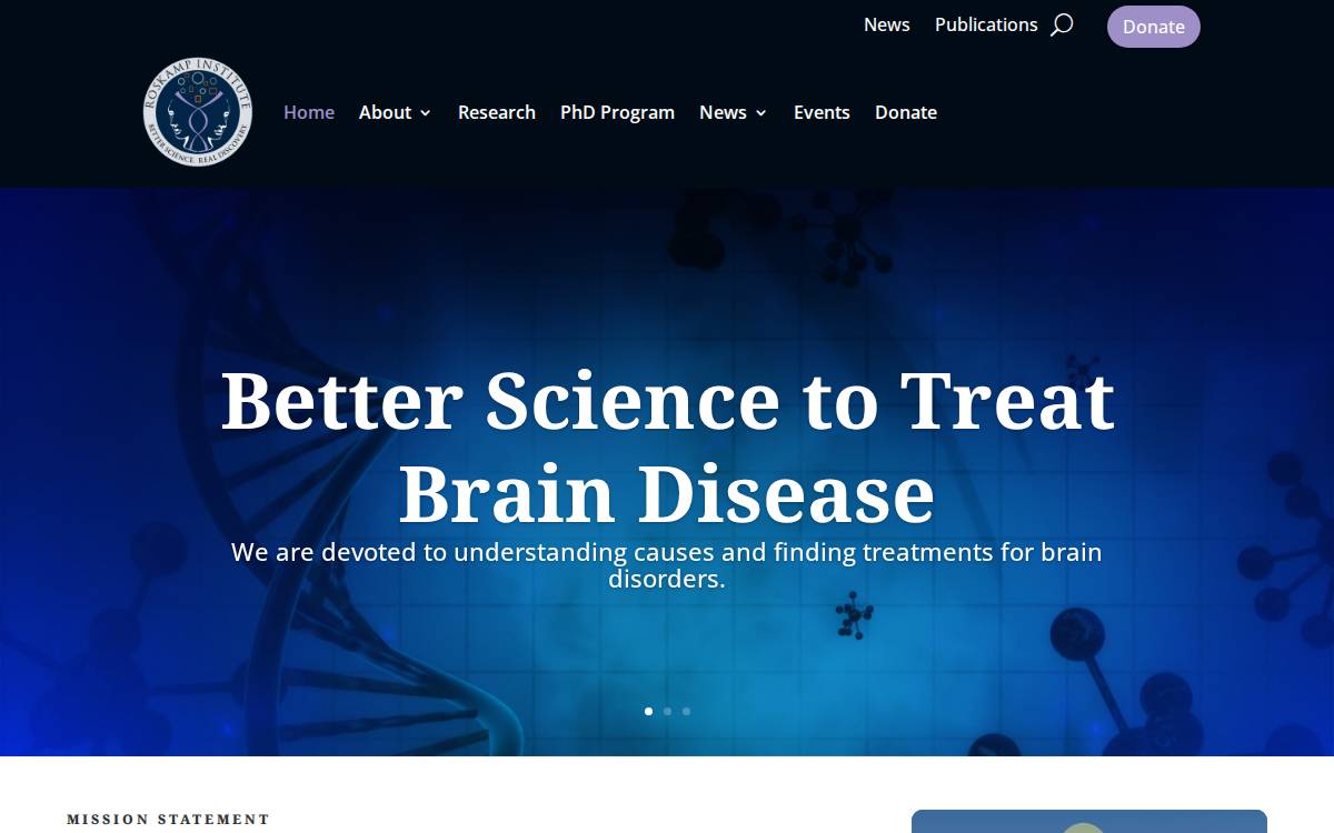 Roskamp-Institute website preview