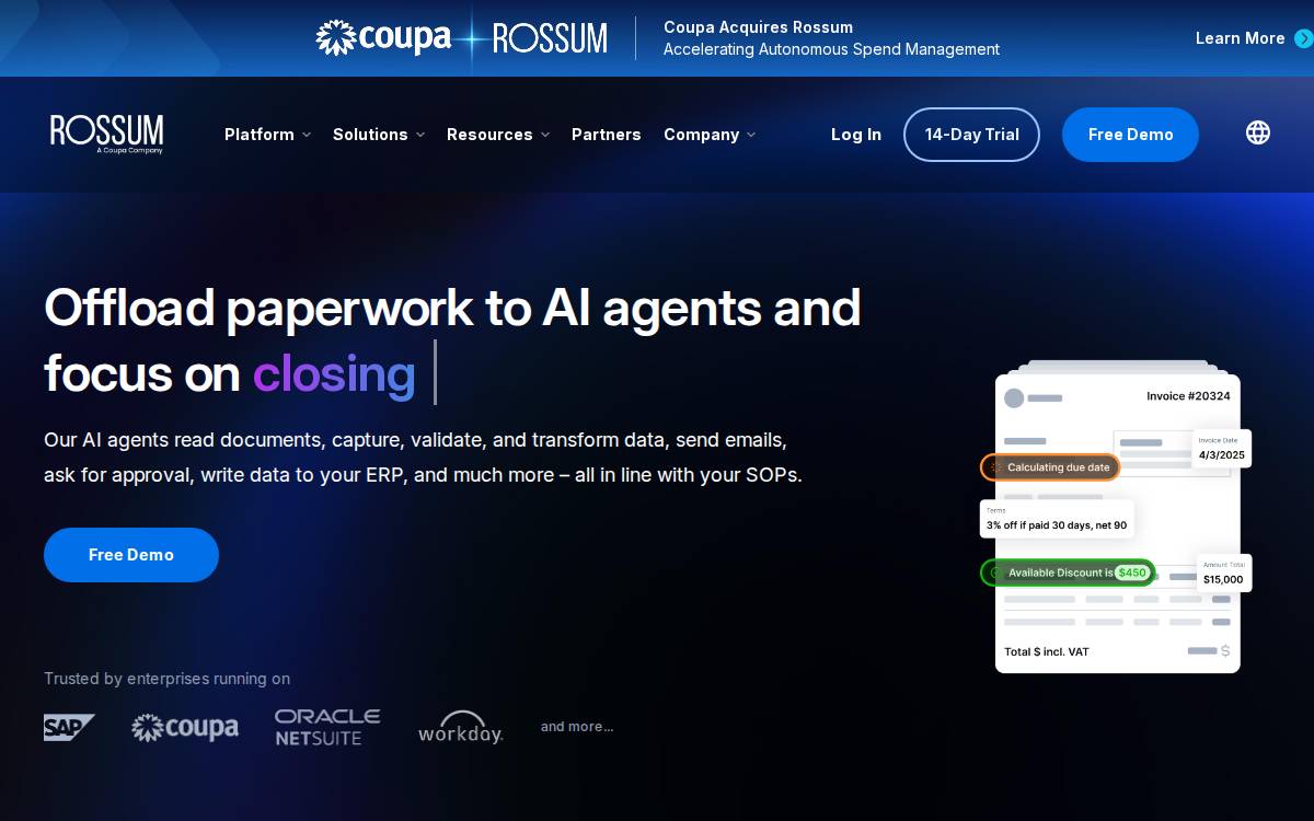 Rossum website preview